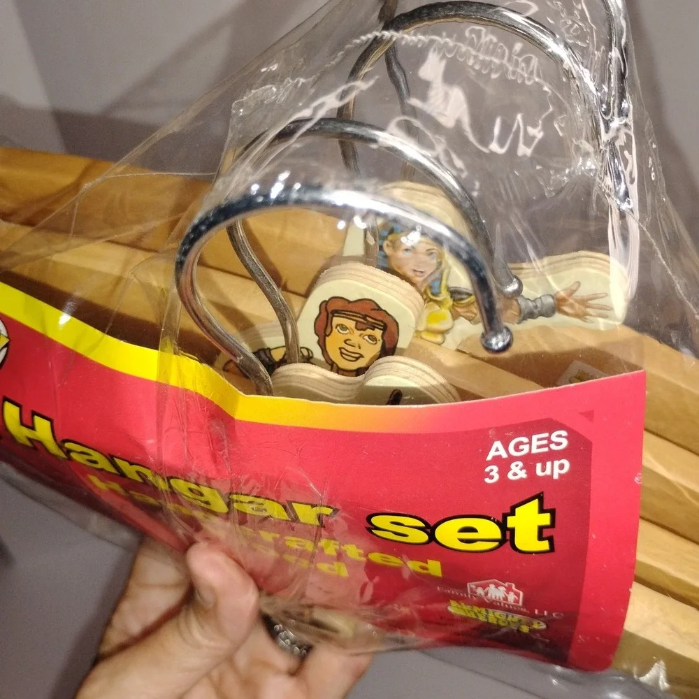 Almighty Heroes Bible Wooden Kids Clothes Hangers By Family Values -10